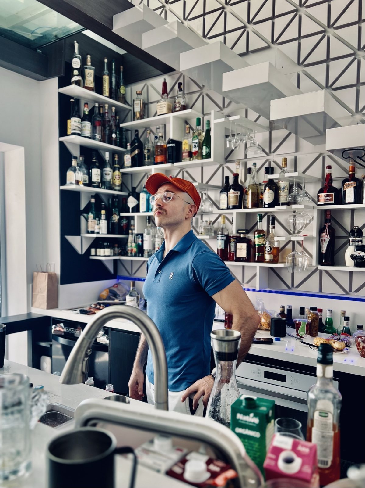 Behind the counter