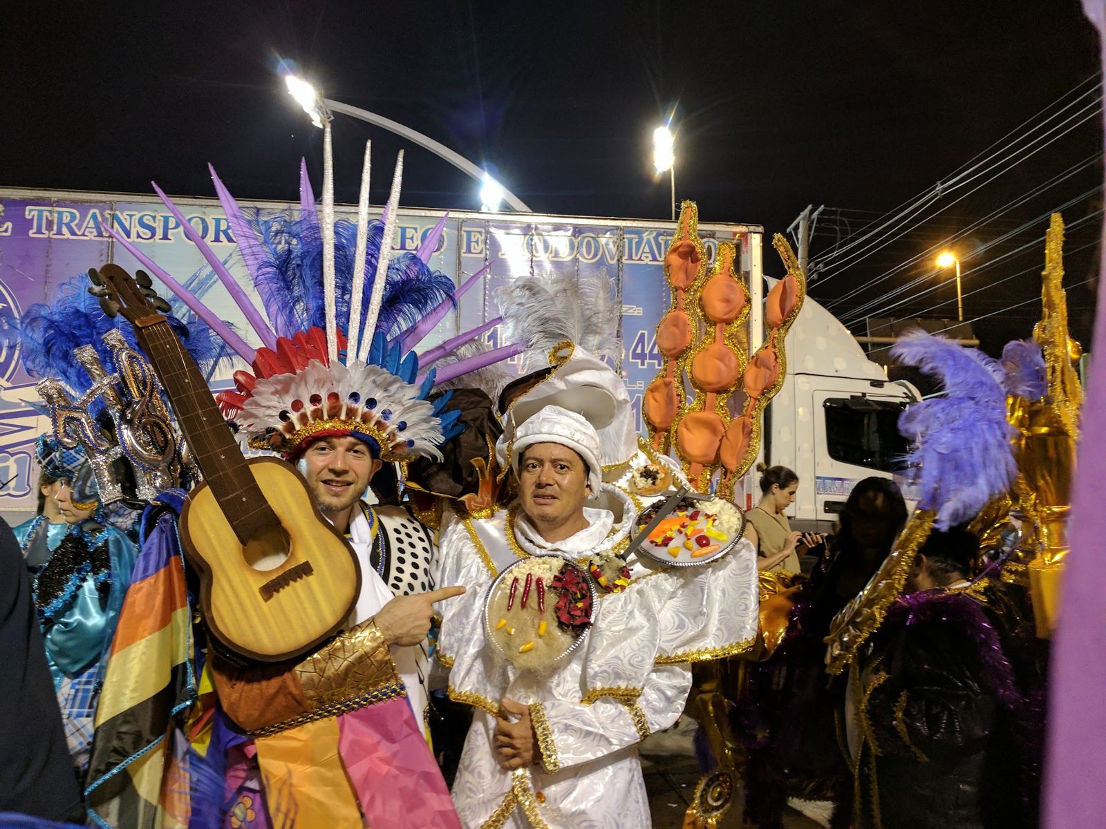 Beside the float