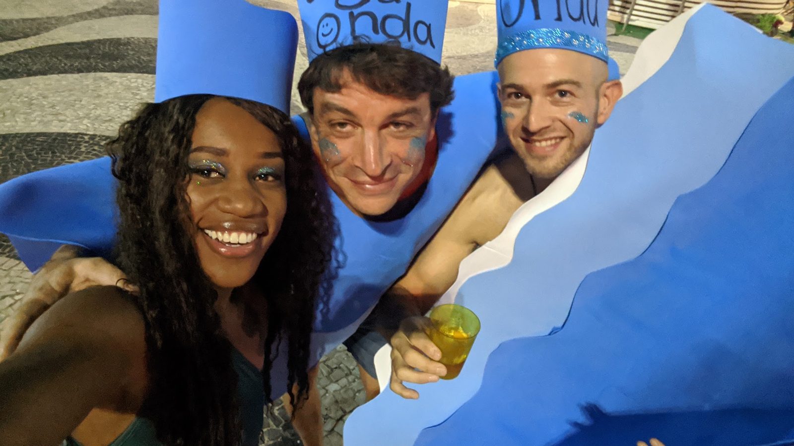 Three of us, two waves